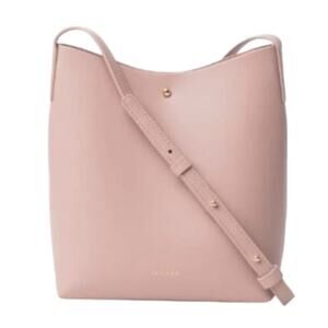 Samara Vegan Leather Medium Shoulder Bag Peony Pink
